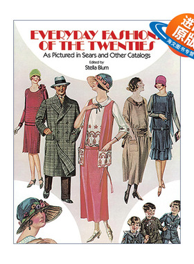 英文原版 Everyday Fashions of the Twenties As Pictured in Sears and Other Catalogs 西尔斯商品目录中20年代的日常时尚