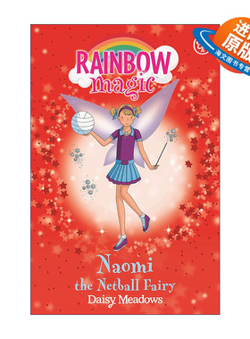 英文原版 Rainbow Magic Naomi The Netball Fairy 彩虹魔法仙子之运动仙女 投球仙女 儿童奇幻章节桥梁书英文版进口英语原版书籍