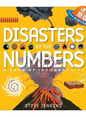 英文原版 Disasters by the Numbers 地球自然灾害 史蒂夫詹金斯 科普知识精装绘本 英文版 进口英语原版书籍