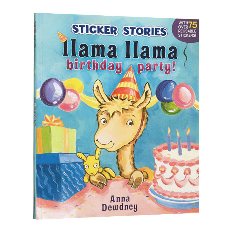 羊驼生日派对绘本 英文版 进口英语原版书籍儿童外文书