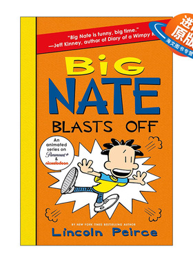 英文原版 Big Nate Blasts Off 大内特8 章节书漫画小说 英文版 进口英语原版书籍