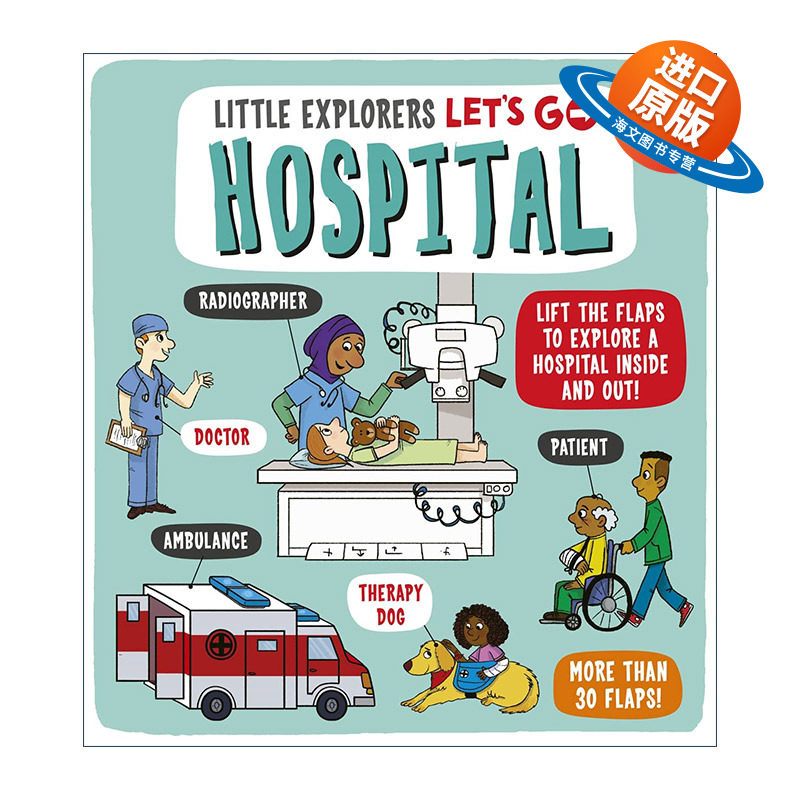 英文原版 Little Explorers Let's Go Hospital 小小探险家 医院 儿童科普百科 英文版 进口英语原版书籍
