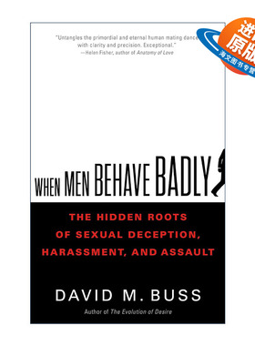 英文原版 When Men Behave Badly 当男人行为不端时 精装 戴维·巴斯 英文版 进口英语原版书籍