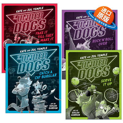 英文原版 The Underdogs 狗狗侦探系列4册 儿童侦探推理章节桥梁故事书 Shiloh Gordon 英文版 进口英语原版书籍