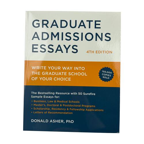 英文原版 Graduate Admissions Essays 留学申请书与步骤 第四版 申请外国研究所 Donald Asher 英文版 进口英语原版书籍