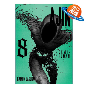 英文原版 Ajin 08 Demi-Human 亚人 卷八 科幻漫画 樱井画门Gamon Sakurai 英文版 进口英语原版书籍