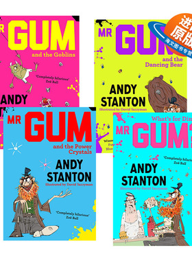 阿甘外传系列4册 英文原版 Mr Gum 英国红房子童书奖 罗尔德达尔滑稽大奖 安迪斯坦顿 Andy Stanton 英文版英语课外阅读读物书籍