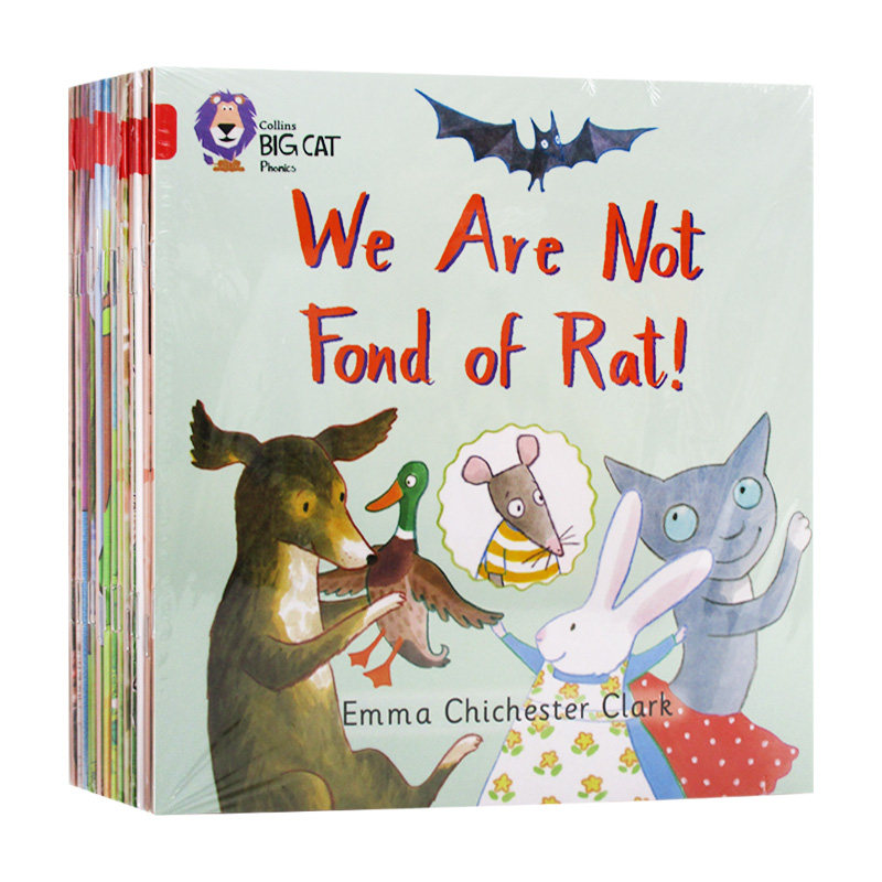 英文原版 BigCat Phonics Red B 柯林斯大猫自然拼读红色套装14册B 幼儿阶段分级阅读读物 英文版 进口英语原版书籍儿童外文书
