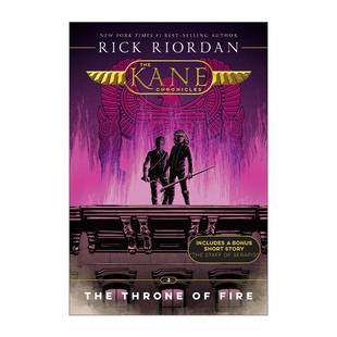 英文原版 The Kane Chronicles 02 The Throne of Fire 埃及守护神2 凯恩与烈焰王座 Percy Jackson 波西杰克逊第三季 正版进口