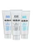 资生堂UNO洗面奶男士 专用祛痘控油除螨去黑头日本吾诺洁面男磨砂