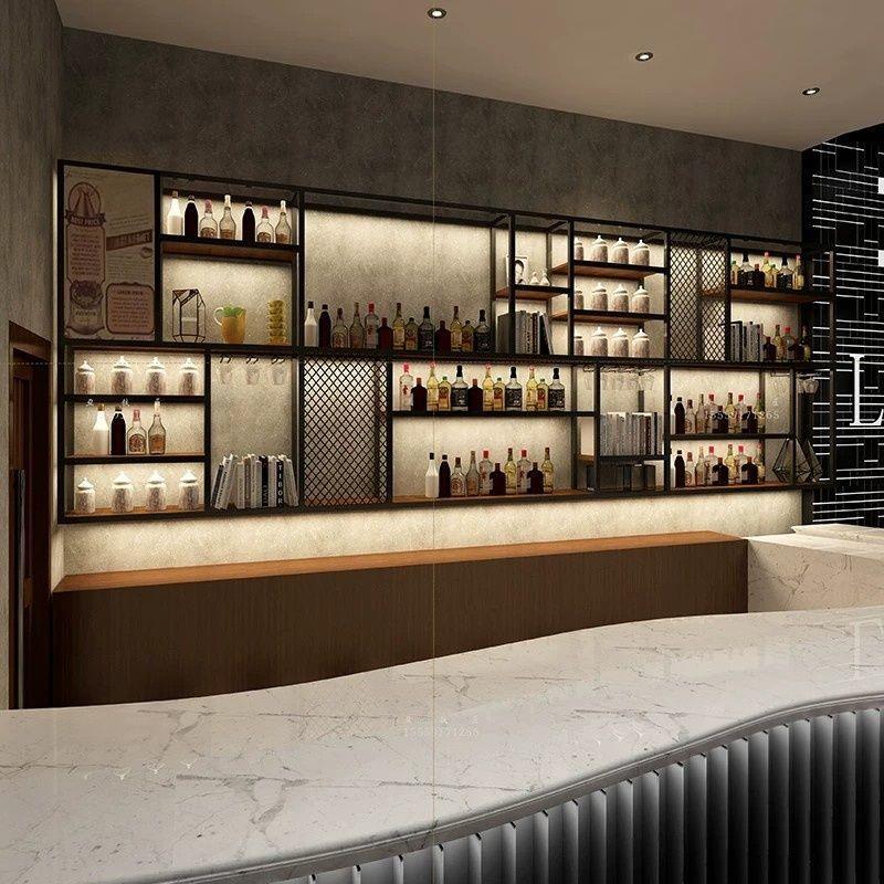 酒架置物架红酒柜展示架壁挂餐厅墙上定制壁挂式家用创意铁艺现代