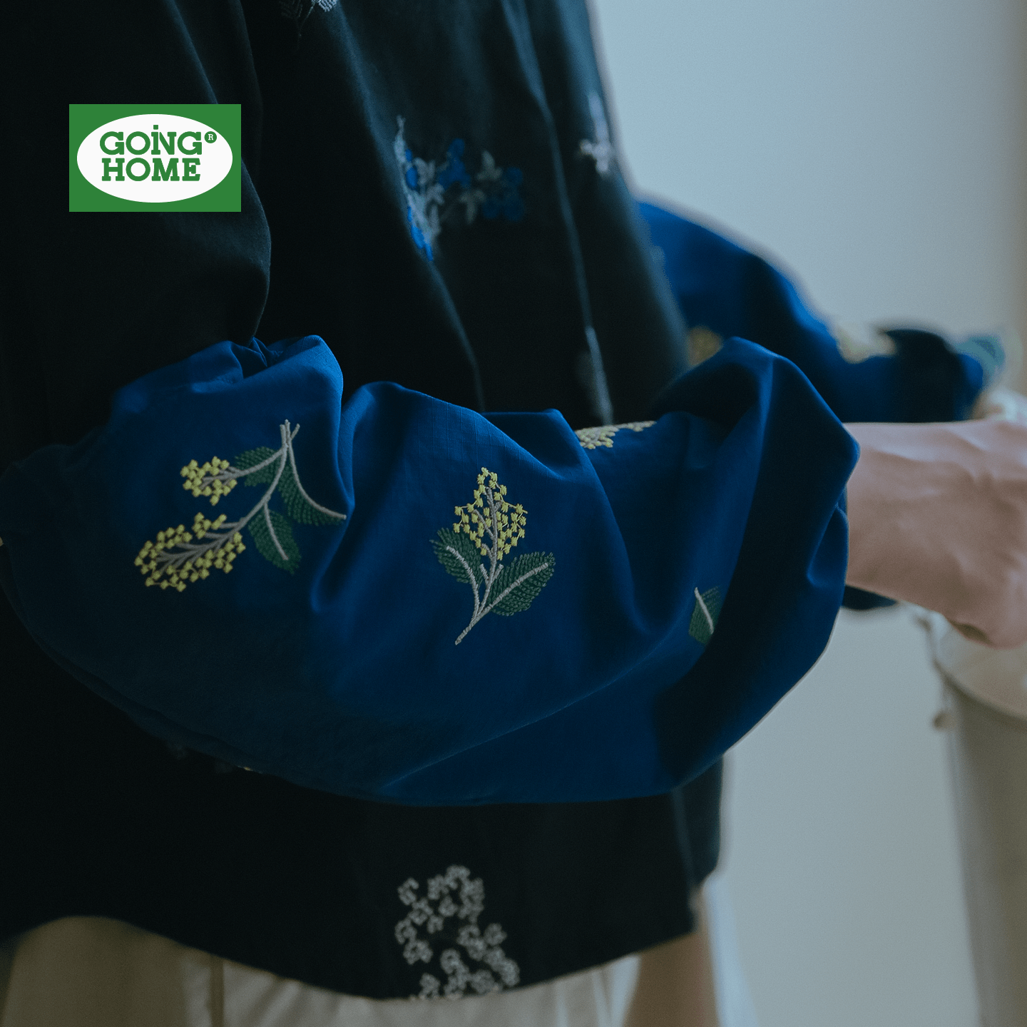 【可调节抽绳】刺绣款防泼水袖套