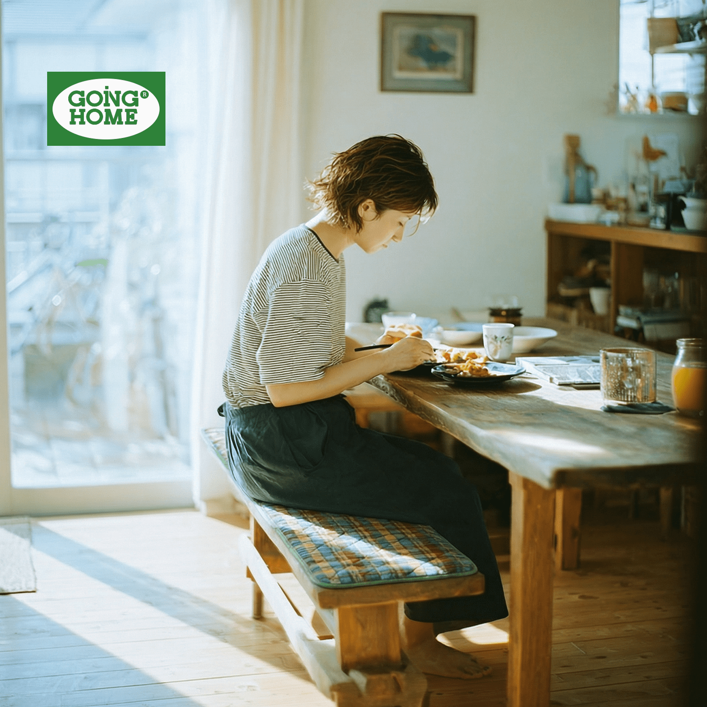 长条凳坐垫防滑长条形餐桌长凳垫餐桌椅垫卡座垫子复古格子屁股垫