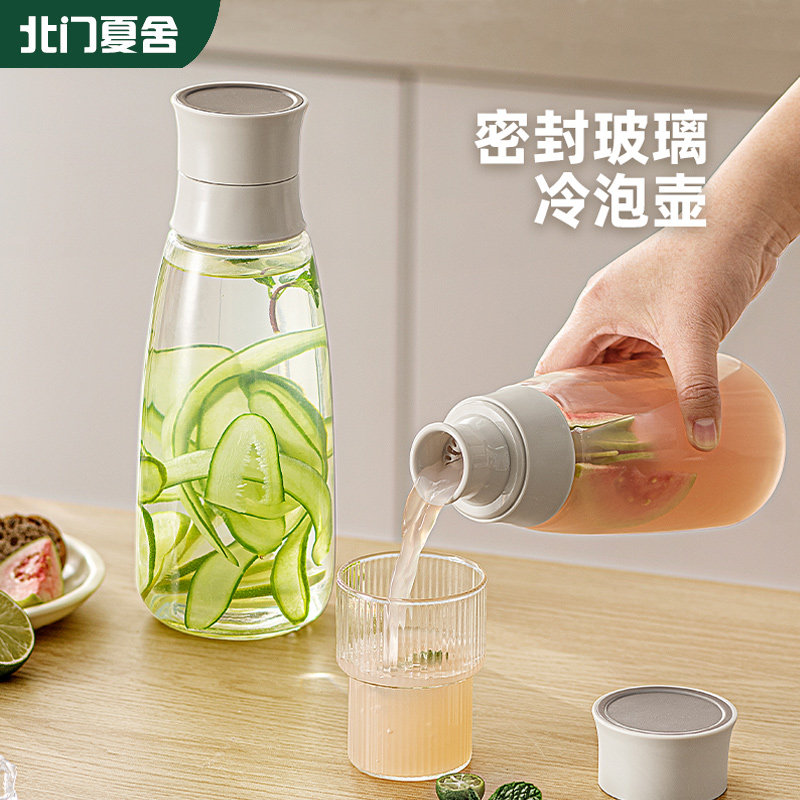 冷水壶家用食品级玻璃凉水壶图片