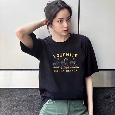 欧阳娜娜同款三只小熊纯棉短袖女