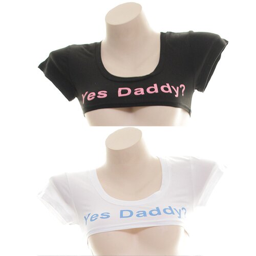 Yes Daddy ？超短T恤 棉质短袖T恤网红ins性感T恤