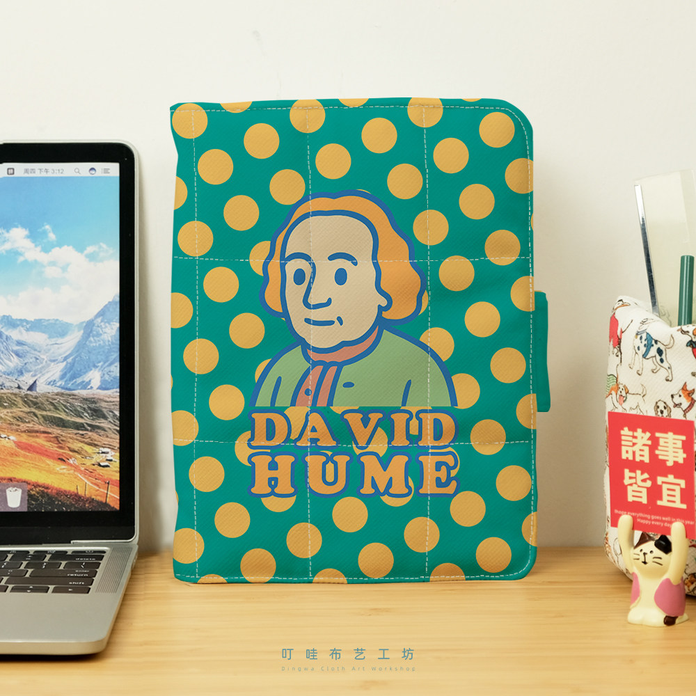 叮哇哲学家系列 休谟布艺手帐本定制高颜值活页本经验主义笔记本