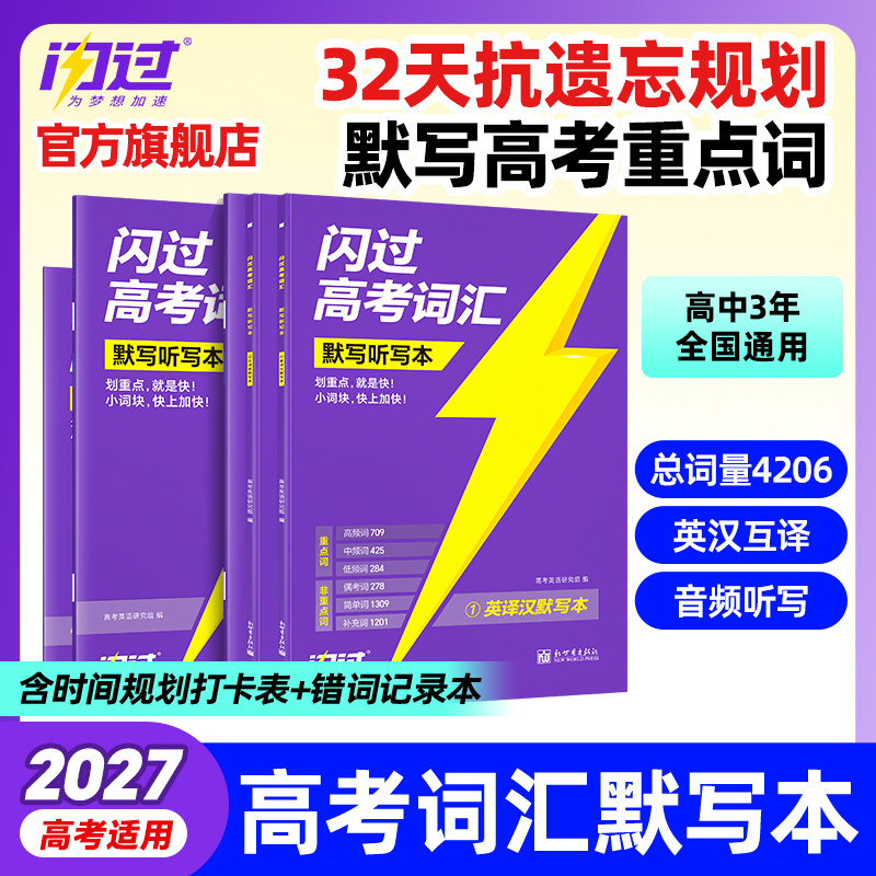 2027高考词汇闪过默写本记词快图片