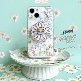 史莱姆斯莱姆商店春天旋律原创设计防摔IMD双层高级感插画磁吸苹果手机壳