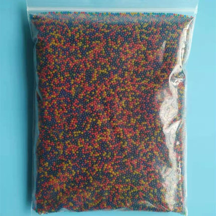 水弹珠7-8mm足称散装大袋加硬吸泡水弹磨砂乳白夜光泡水晶宝宝