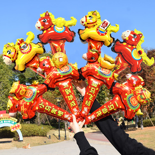 2026马年造型春节喜庆充气加油助威棒儿童学校活动道具地推小礼品