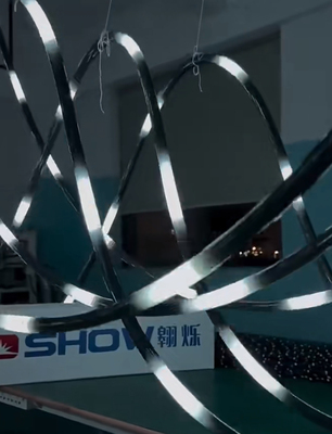 网红款黑色霓虹灯带 透光线条 酒吧 酒馆 舞台搭建个性化定制电竞