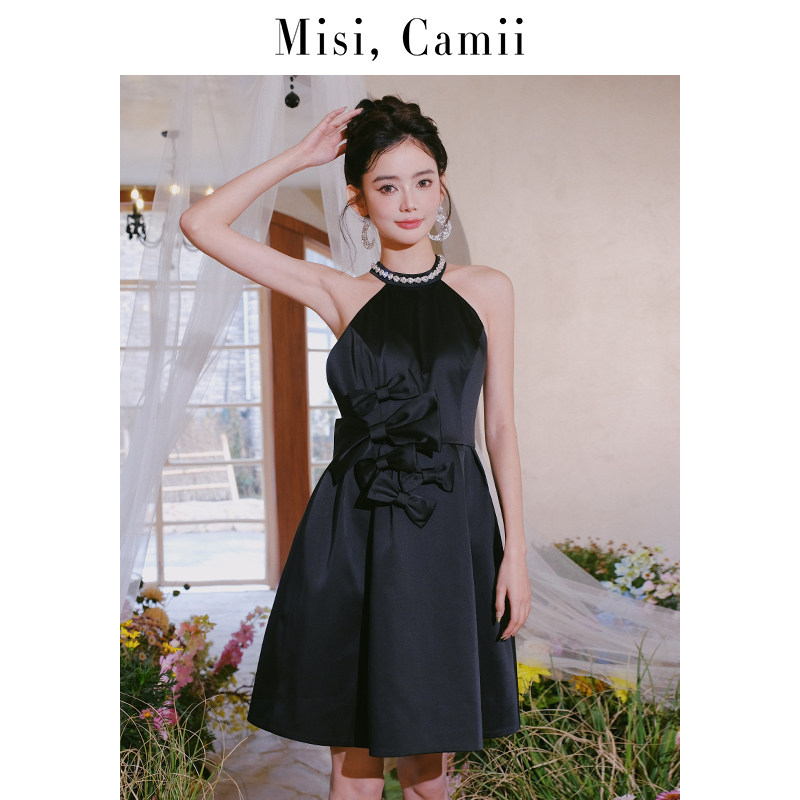 Misi,Camii轻奢蝴蝶结挂脖钻饰