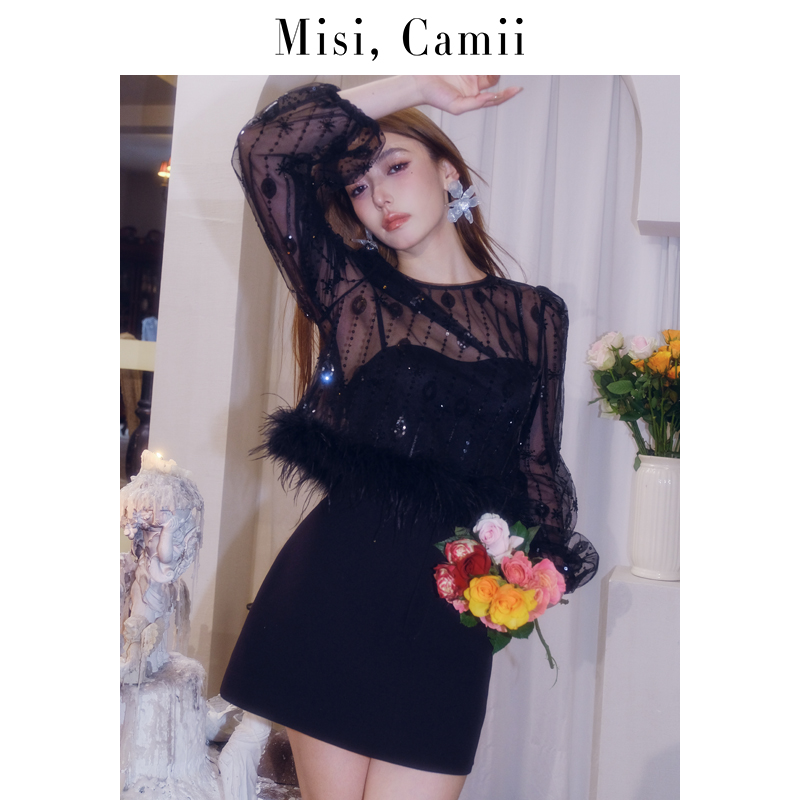 Misi.Camii2023早秋新款网纱上衣