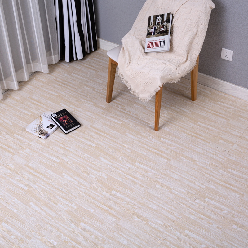 木纹垫沫地垫拼接婴号童爬行垫卧室加H厚海绵泡大儿拼图铺地板i.