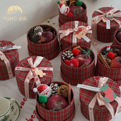 YUHO屿后苹果盒材料包平安果盒