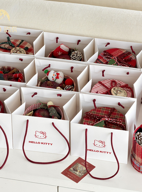 屿后 【2025】圣诞节平安夜苹果花束苹果盒手提袋diy手工包装材料