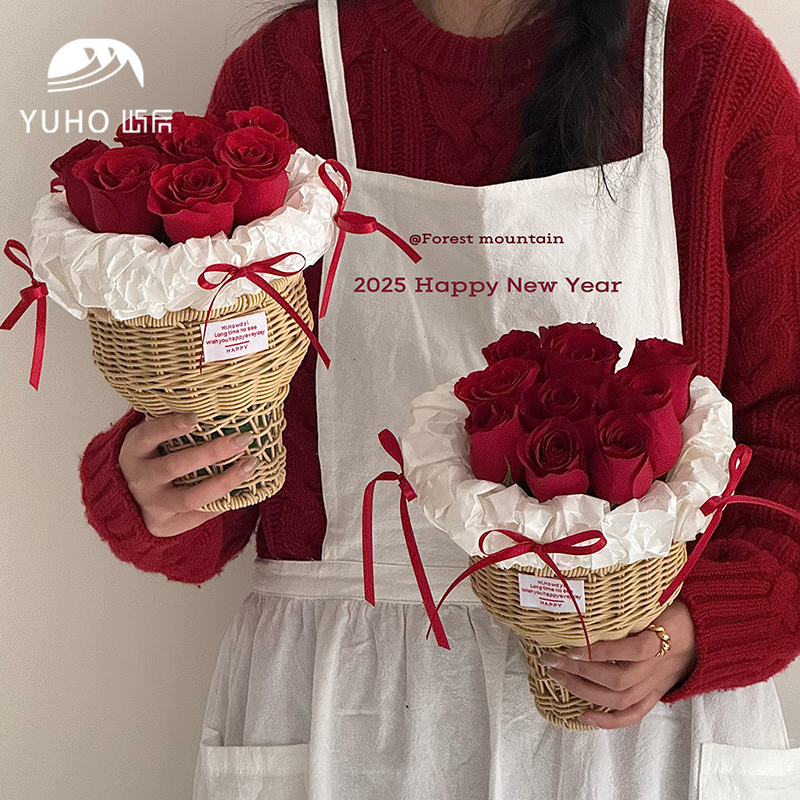 冰淇淋花篮甜筒情人节花篮篮子