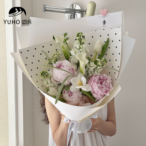 YUHO屿后母亲节520波点包花纸