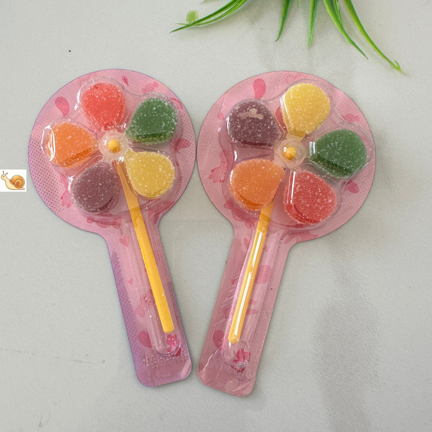 五彩风车糖软糖水果味棒棒糖
