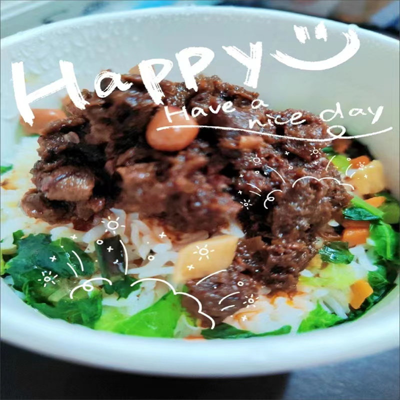 【抢】新品大桶154g拌饭开水冲泡饭速食免煮方便米饭网红宿