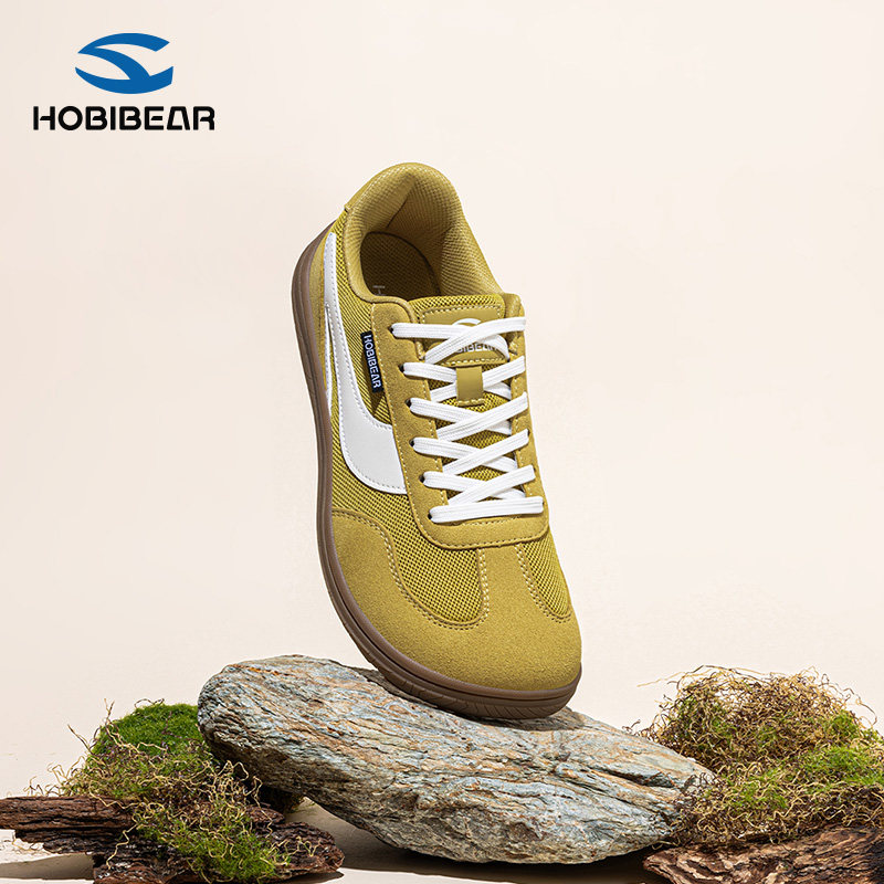 HOBIBEAR宽楦赤足鞋男鞋春秋季透气休闲防滑平底宽头鞋健身训练鞋