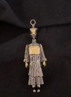 【僵尸】复古清朝风吊坠时尚个性独特国潮挂件项链新中式挂坠颈链