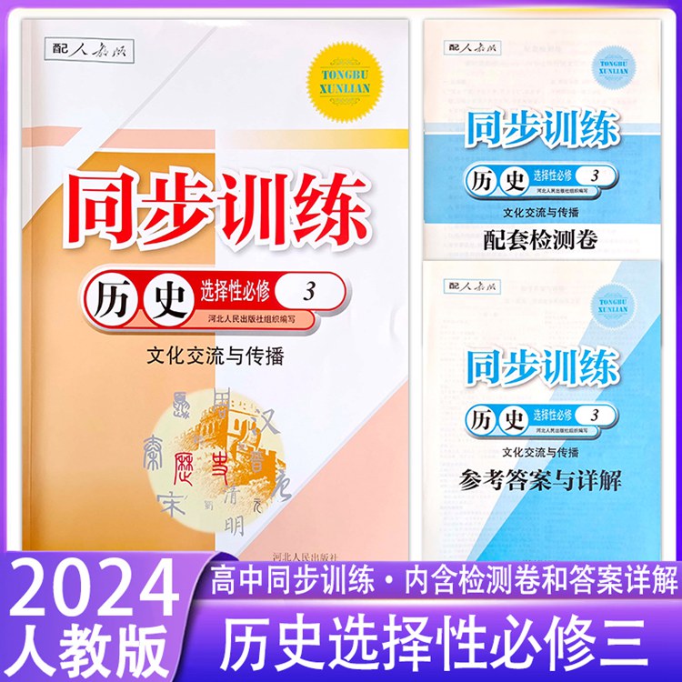 2024高中同步训练历史选择性必修第3三册人教版配套练习册新教材河北人民出版社RJ课堂习题一课一练专项训练课时课后练习题作业本