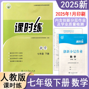 2025春初中课时练同步学历案7七年级下册数学人教版RJ教材同步练习册课后训练每日一课一练专项训练复习单元测试卷新版教材适用
