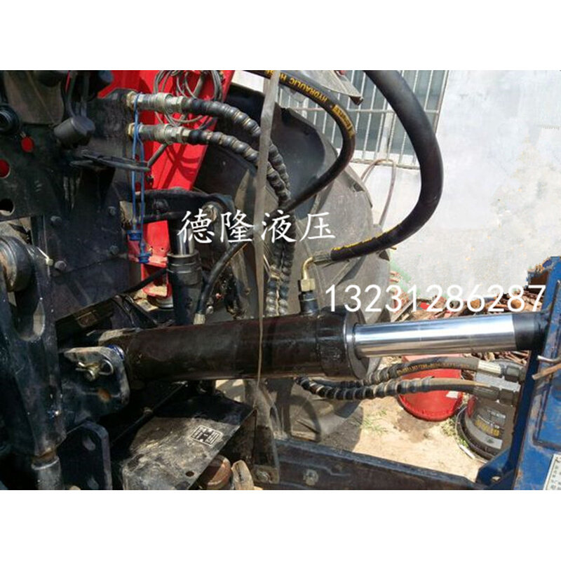 福田雷沃欧豹后悬挂液压中央拉杆改装液压油缸拖拉机双向油缸拉杆