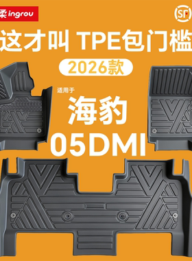 2026款适用海豹05DMI汽车TPE脚垫全包围包门槛后备箱垫26款用品垫