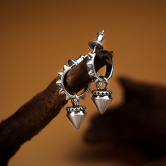 NATIVE STRANGER铆钉个性两用耳环925银