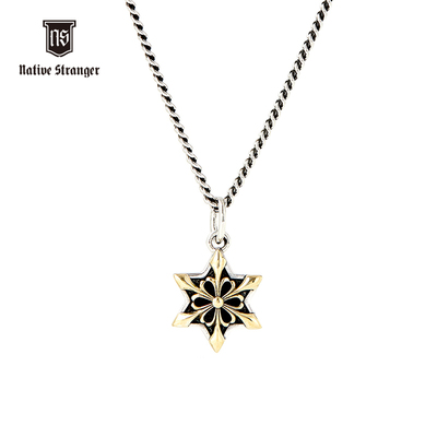 NATIVE STRANGER六芒星双色项链925银