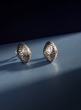 NATIVE STRANGER灵蛇耳钉925银