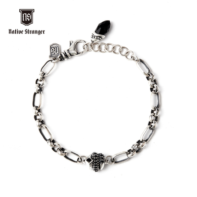 925银朋克风原创设计手链