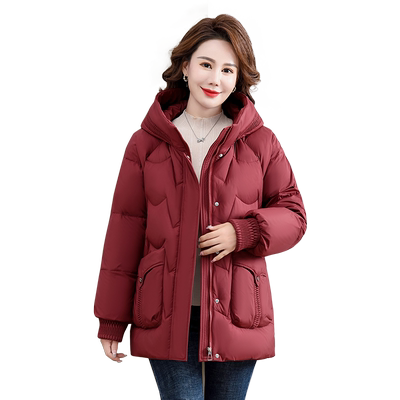 雅鹿女士时尚洋气羽绒服妈妈款