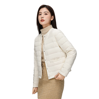 雅鹿时尚短款轻薄羽绒服