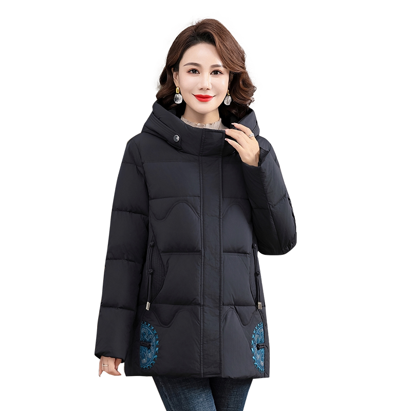雅鹿中年妈妈羽绒服女士外套