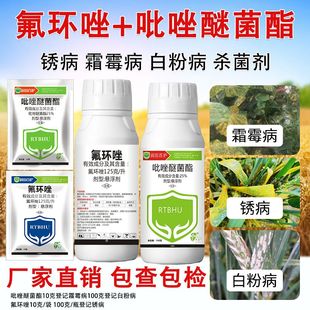 吡唑醚菌酯氟环唑杀菌剂防病组合白粉病霜霉病锈病专用正品杀菌药