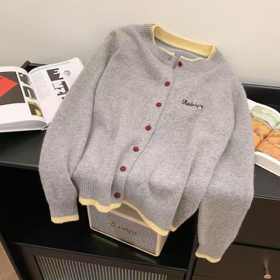 针织开衫毛衣女外套新款